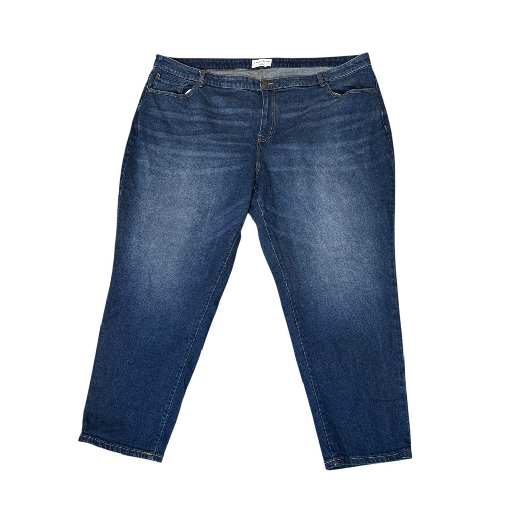 Lane Bryant Women's Mid-Rise Boyfriend Blue Jeans Size 26 Signature Fit Stretch